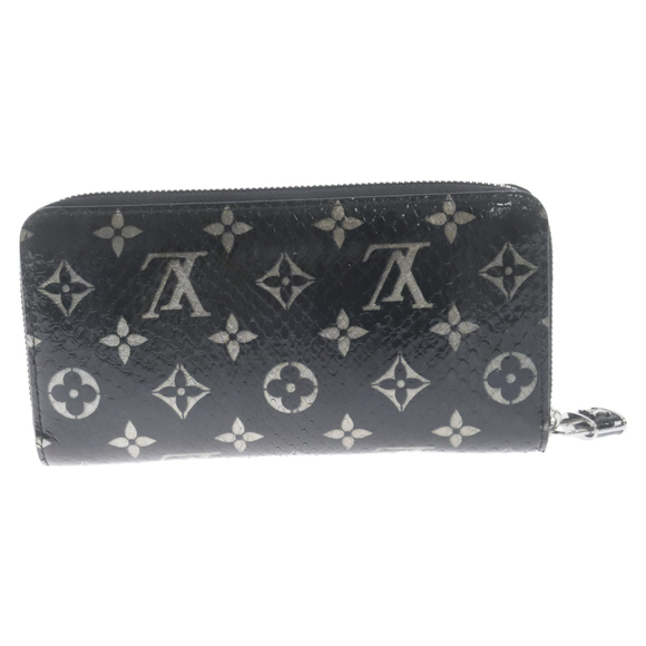 Louis Vuitton Monogram Python Zippy Wallet Leather Black - Picture 2 of 6